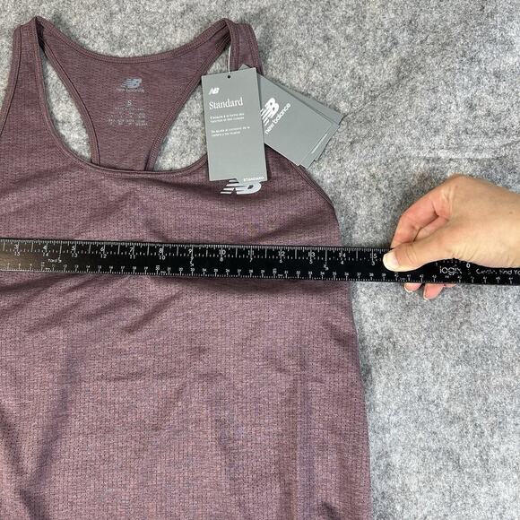 New Balance Tank Top Womens Small Racerback Purple Mesh Athletic - Picture 5 of 8